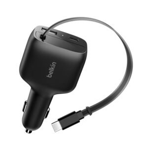 Belkin  BoostCharge Retractable Car Charger 75W