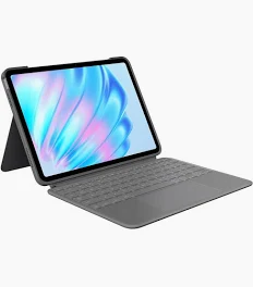 Logitech Combo Touch iPad Air 11-inch (M2, M3 & M4), iPad Air (5th gen) Keyboard Case - Detachable Backlit Keyboard with Kickstand - Oxford Grey